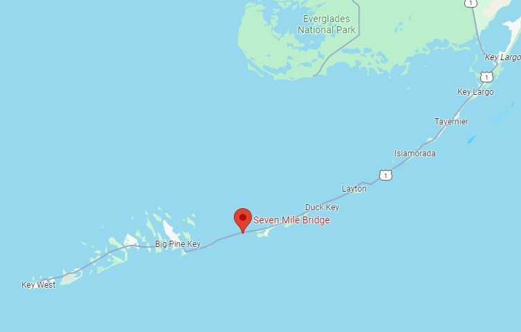Seven Mile Brigde on Google maps