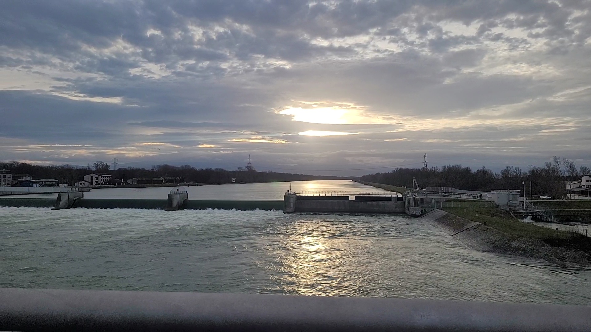 Rhein border in Breisach